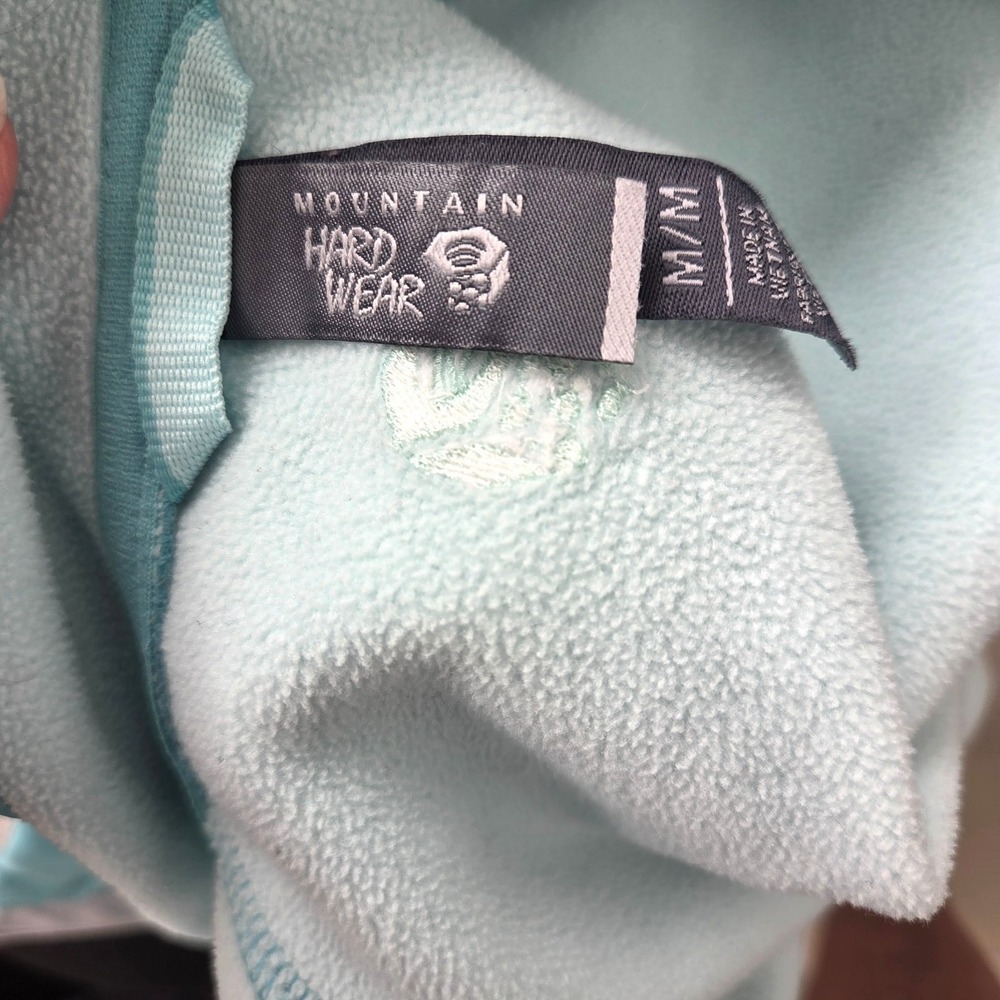 NWOT-Mountain Hard Wear Jacket Women M Full Zip Teal Fleece Lined Hike Outdoor